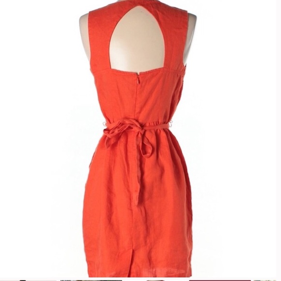 The LOFT open back linen dress - Picture 5 of 6